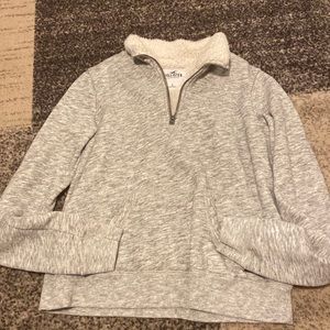 Grey hollister fleece